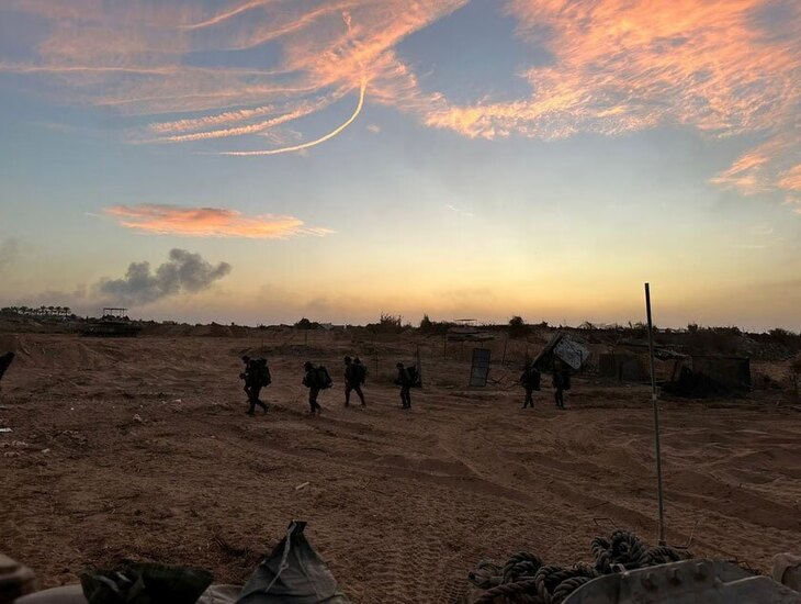 عملیات زمینی نیروهای اسراییلی در مناطقی از نوار غزه