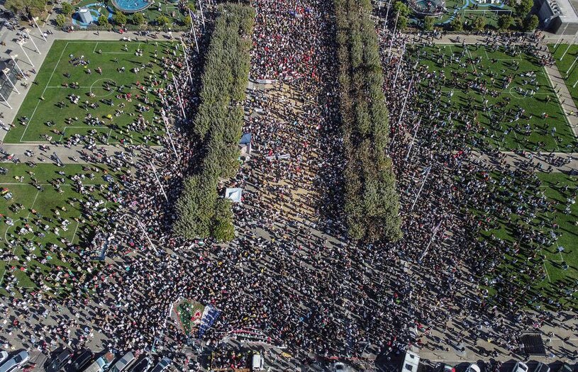 راهپیمایی  حامیان فلسطین سانفرانسیسکو آمریکا