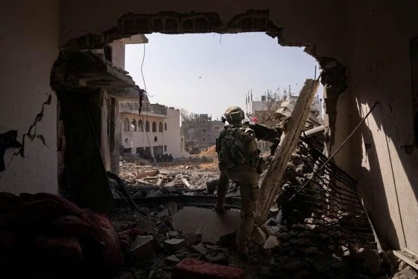 نیروهای اسراییلی در مناطقی از نوار غزه