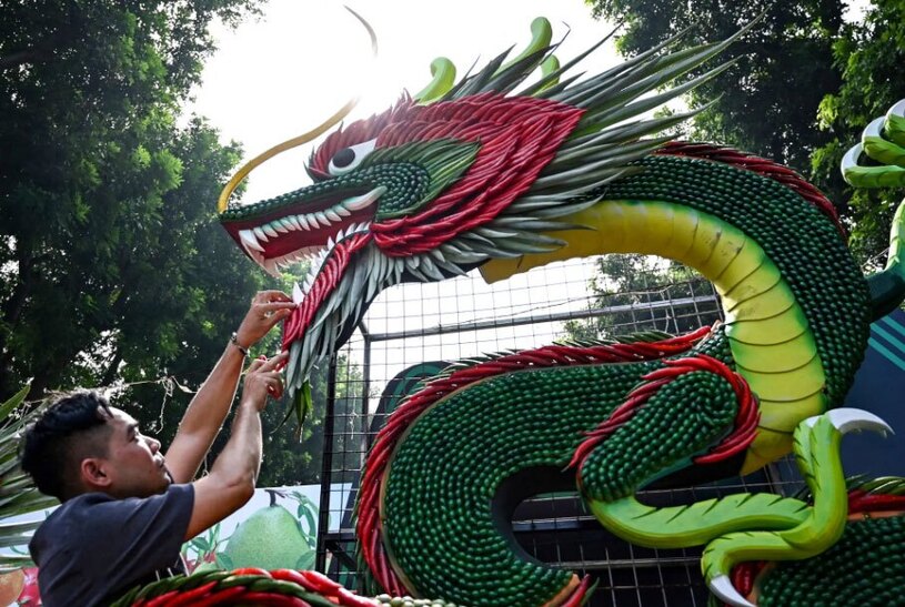 دیدنی های امروز؛ از کنفرانس جهانی اینترنت تا یادبود کودکان غزه جشنواره میوه در شهر هانوی ویتنام