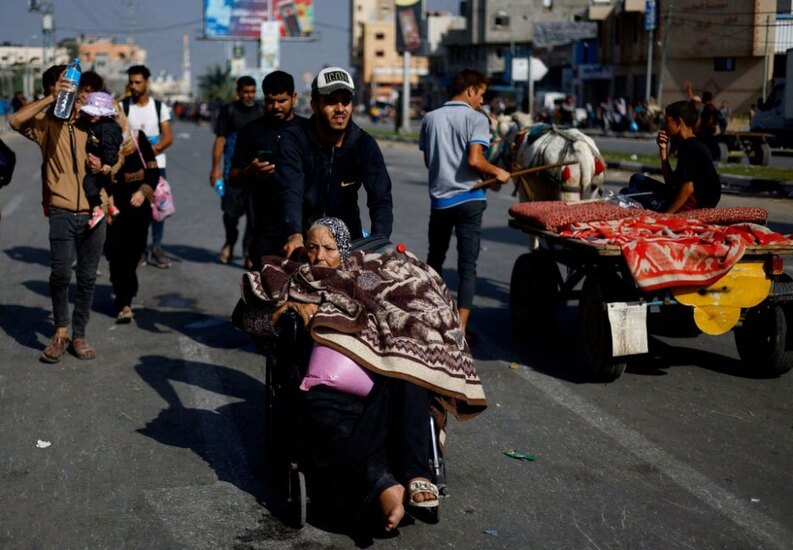 عبور هزاران شهروند فلسطینی ساکن شمال نوار غزه