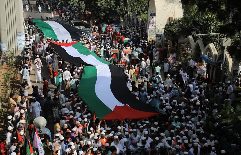 نیروهای اسراییلی در ورودی مسجد الاقصی 