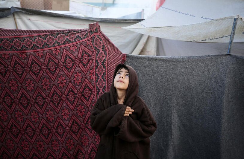 هوای بارانی در غزه