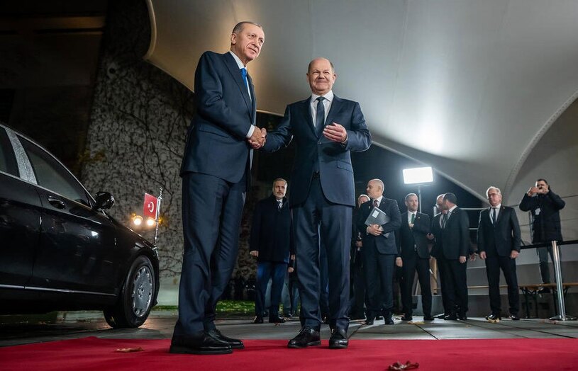 استقبال صدراعظم آلمان از رییس جمهوری ترکیه 