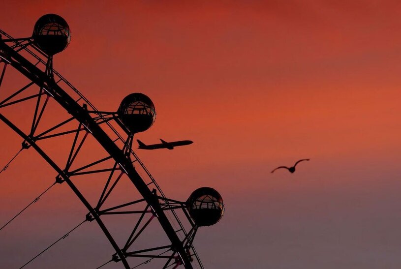 نمایی از چرخ فلک بزرگ شهر لندن