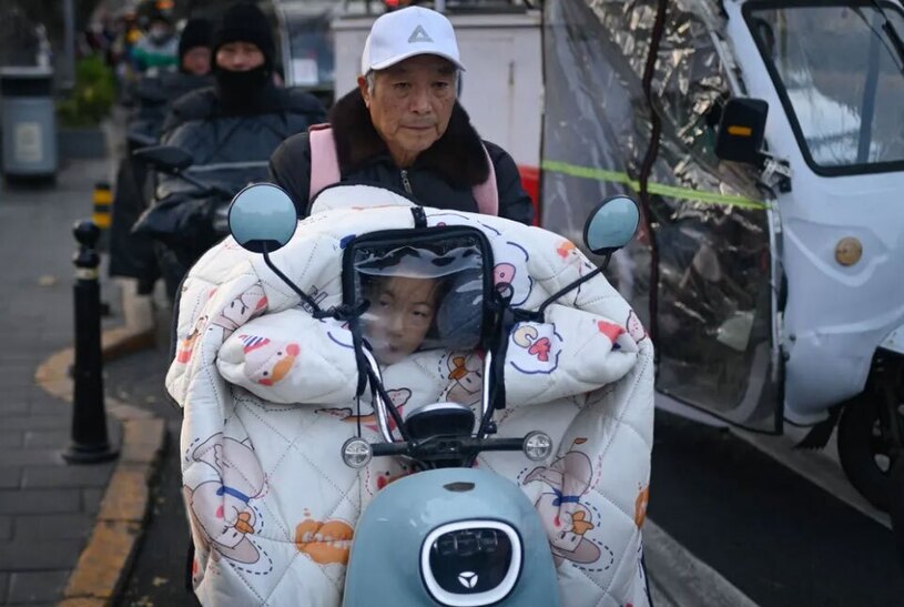 موج سرما در نیمه شمالی چین
