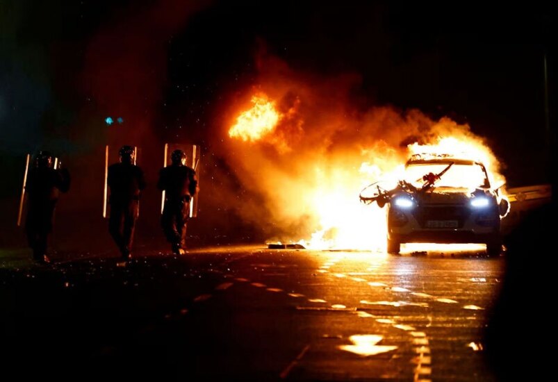 شورش گسترده در شهر دوبلین ایرلند