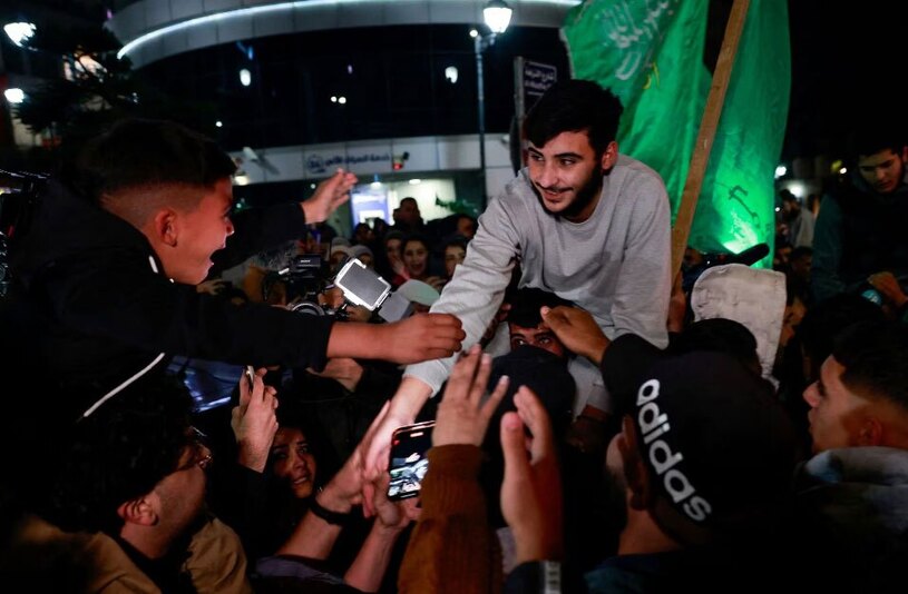 استقبال از اسرای فلسطینی