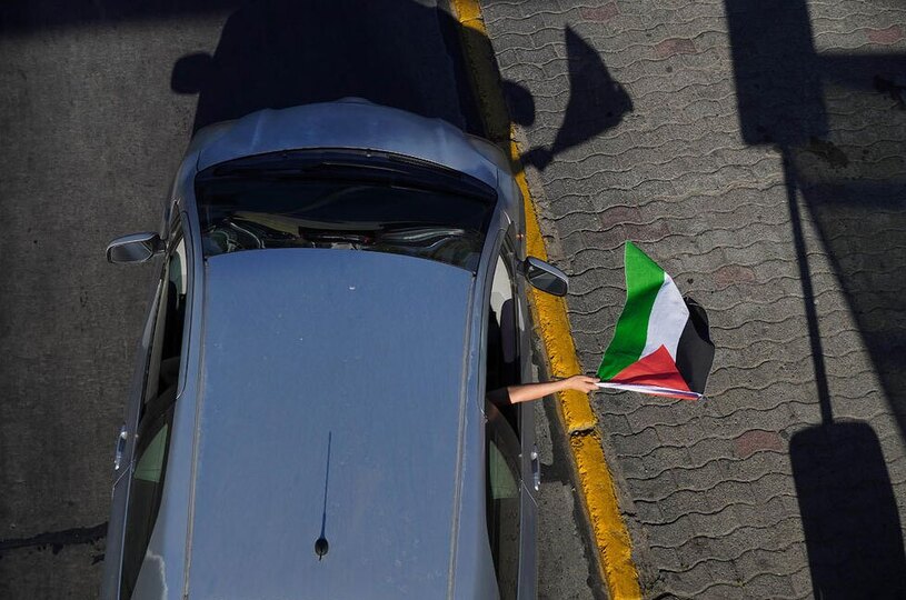 تظاهرات خودرویی حامیان فلسطین