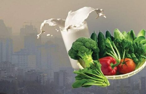 تغذیه آلودگی هوا