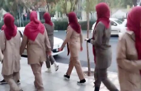 حضور افرادلباس منافقین خیابان‌های تهران