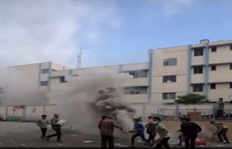 بمب‌های فسفر سفید اردوگاه آوارگان فلسطینی