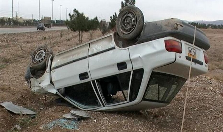 واژگونی خودروی پراید