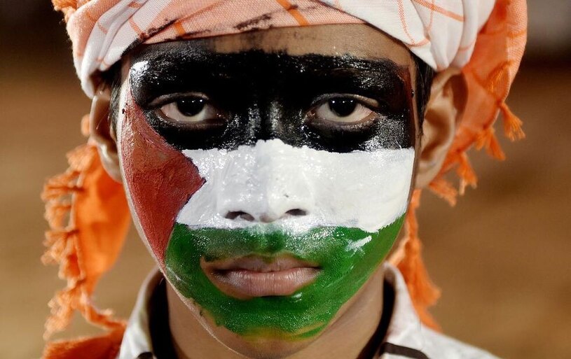 تظاهرات حامیان فلسطین در شهر بمبئی هند