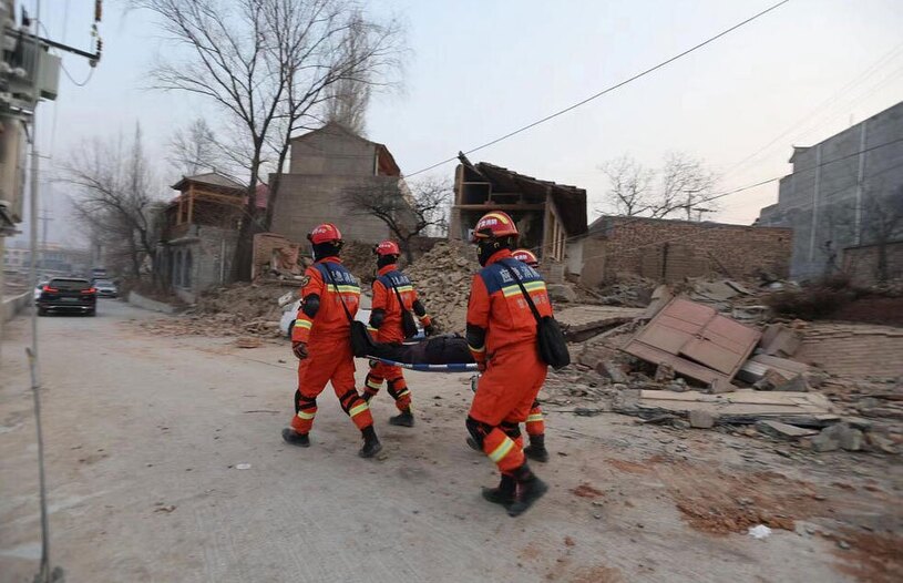 زلزله مرگبار 6.2 ریشتری به مرکزیت استان "گانسو"