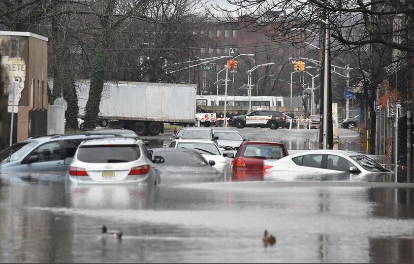 سیل در نیوجرسی آمریکا