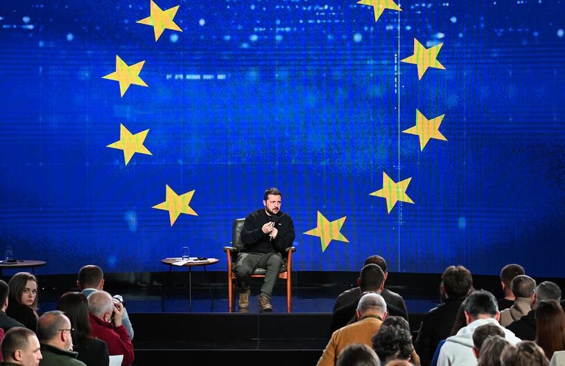 نشست خبری پایان سال ولودمیر زلنسکی رییس جمهوری