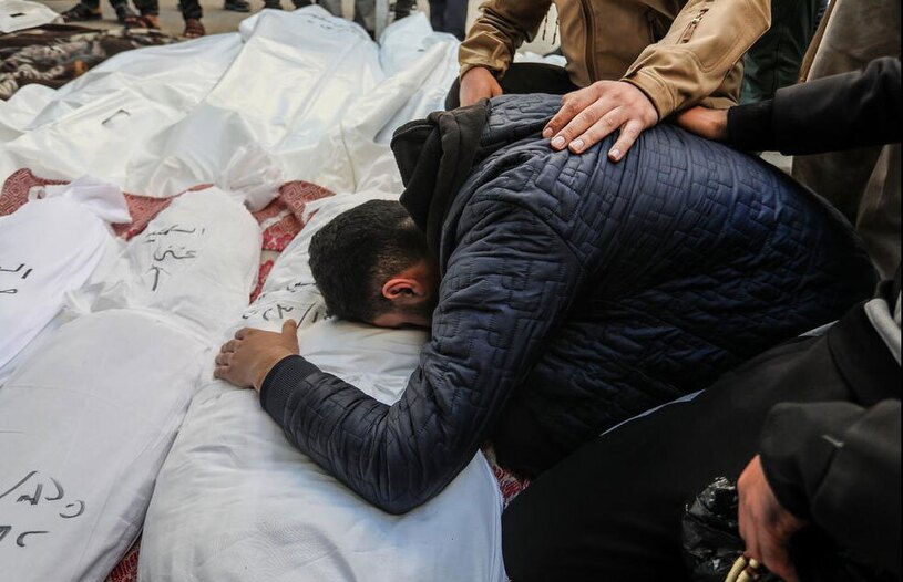 قربانیان حملات هوایی اسراییل در شهر رفح