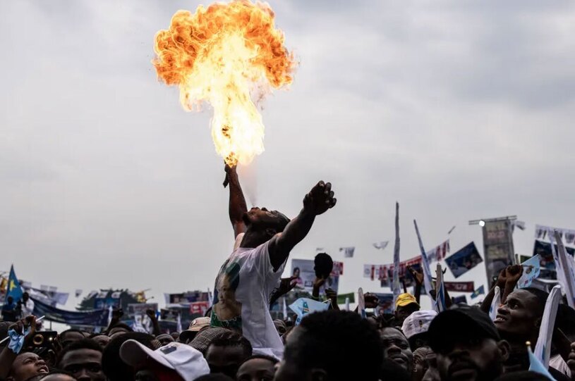 دیدنی های امروز؛ کریسمس خونین 2023 آتش بازی در کارزار انتخاباتی رییس جمهوری جمهوری دموکراتیک کنگو