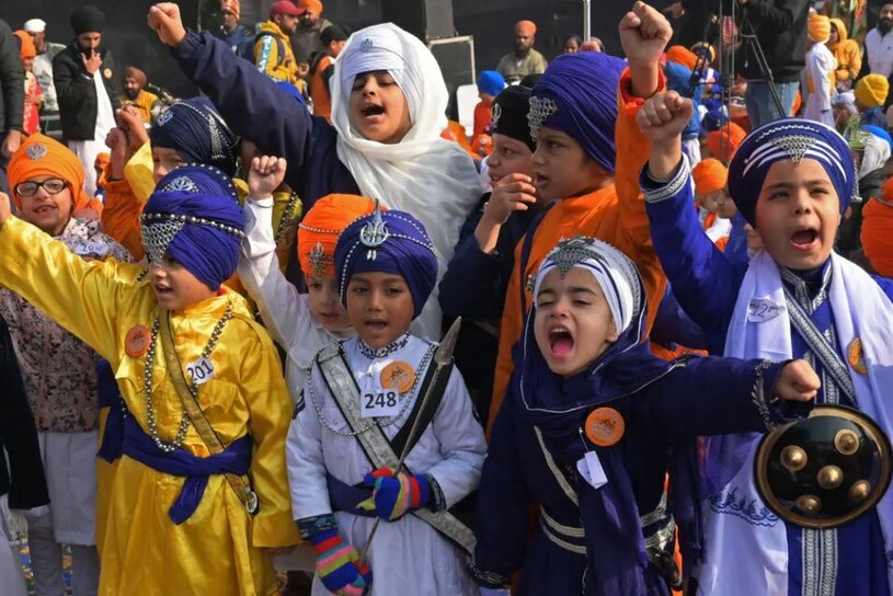 مسابقه بستن عمامه مخصوص سیک های هندی