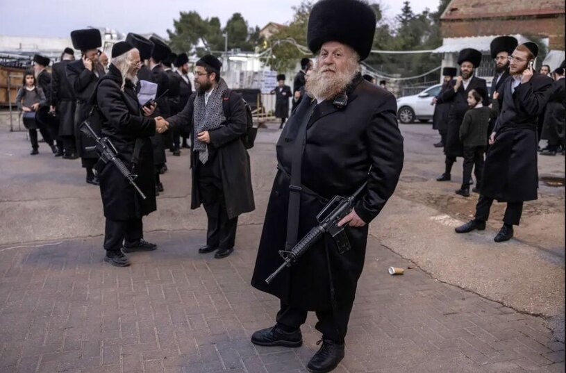 دیدنی های امروز؛ از حمایت جهانی از فلسطین تا تشدید جنگ اوکراین یهودیان تندرو مسلح به تفنگ های خودکار ام -16