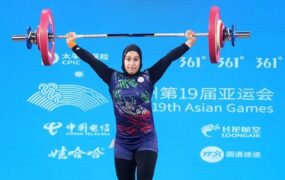 دختر وزنه بردار ایرانی قطر کاپ