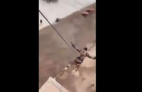 سقوط سرباز حین مانور آموزشی