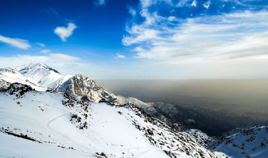 هاله بنفش روی تهران مازوت سوزی
