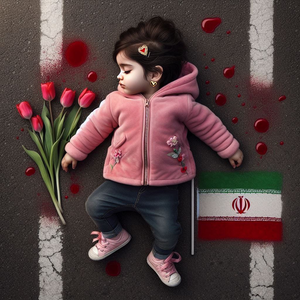 تصویرسازی هوش مصنوعی از دختر کاپشن صورتی