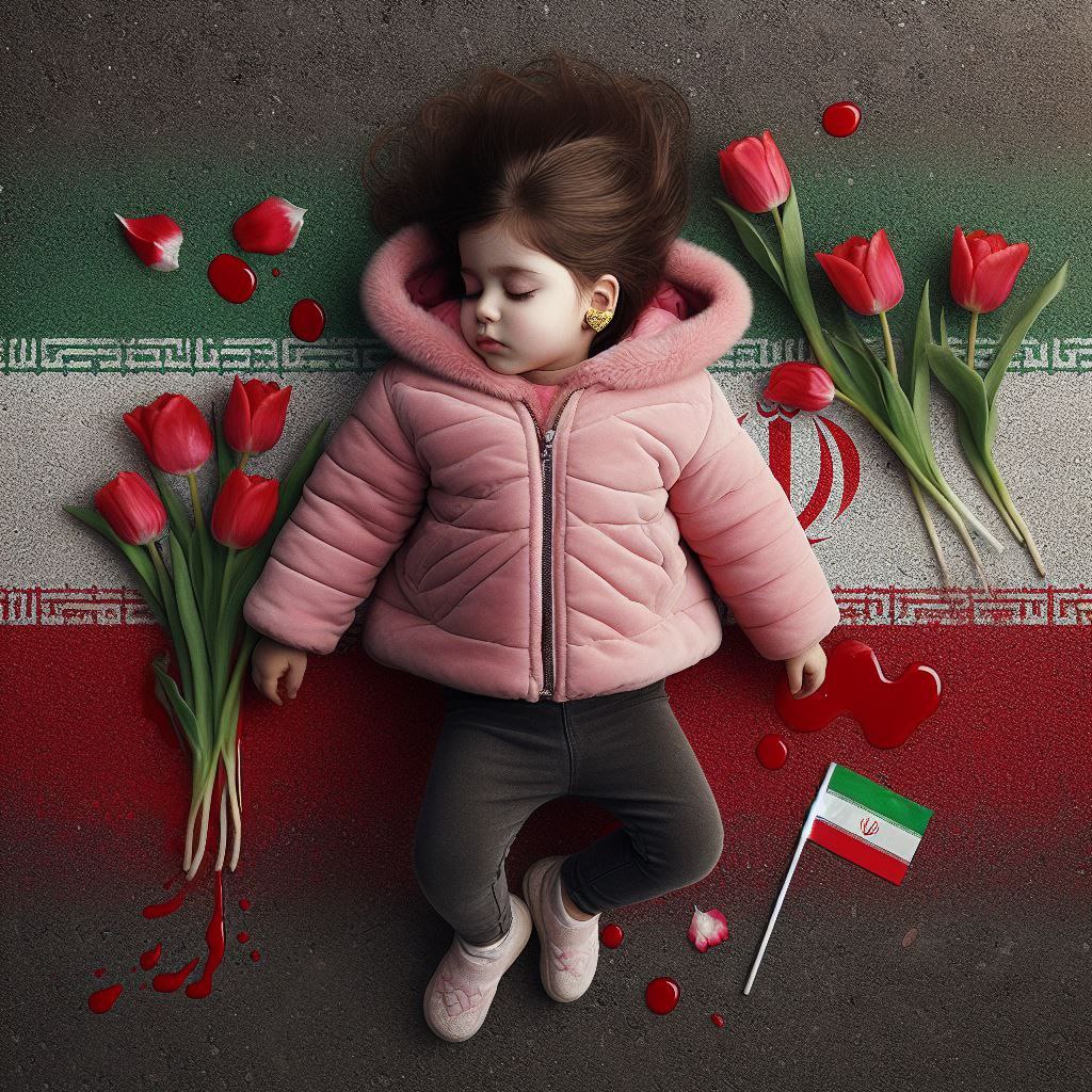 تصویرسازی هوش مصنوعی از دختر کاپشن صورتی