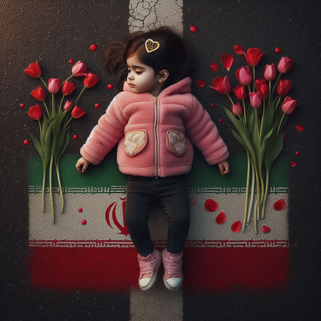 تصویرسازی هوش مصنوعی از دختر کاپشن صورتی