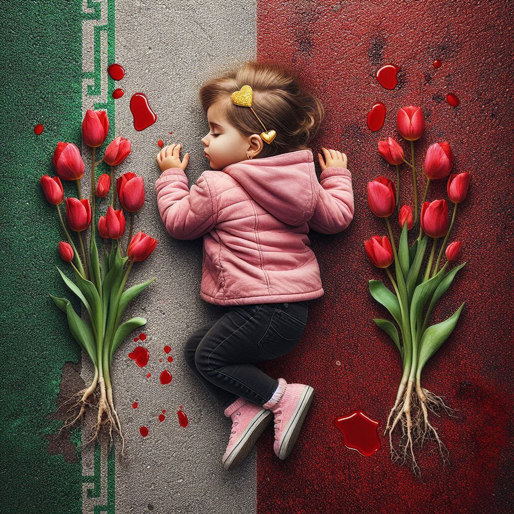 تصویرسازی هوش مصنوعی از دختر کاپشن صورتی