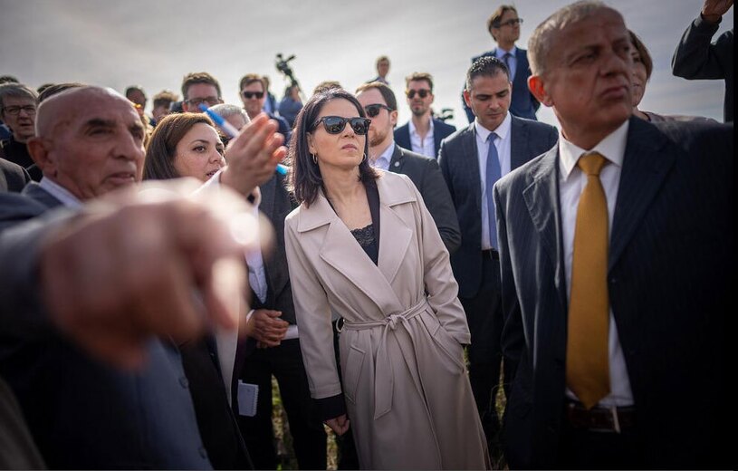 بازدید وزیر خارجه آلمان از اردوگاه آوارگان فلسطینی 