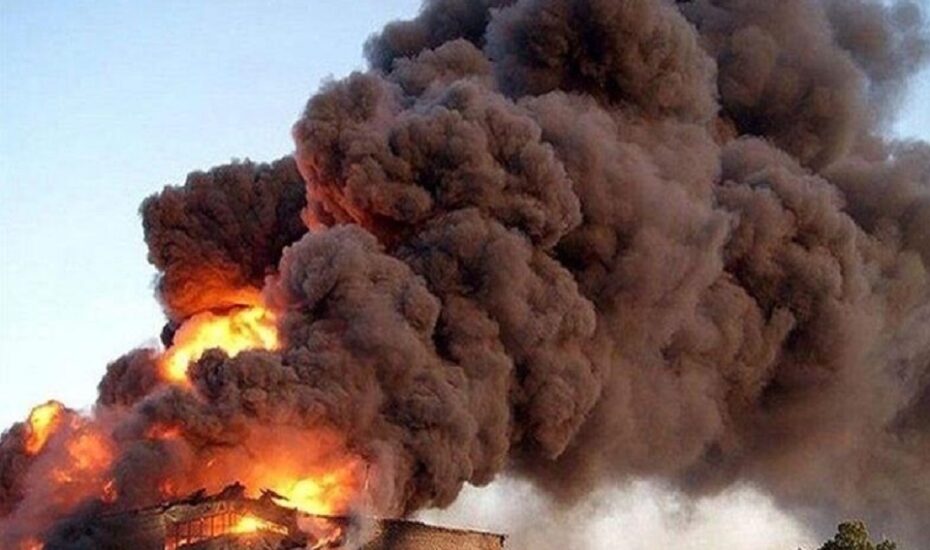 انفجار کارخانه مواد شیمیایی ایوانکی