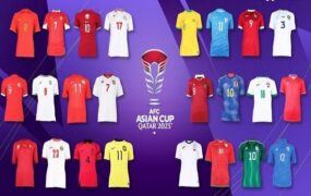 AFC لباس تیم‌های جام ملت‌های آسیا
