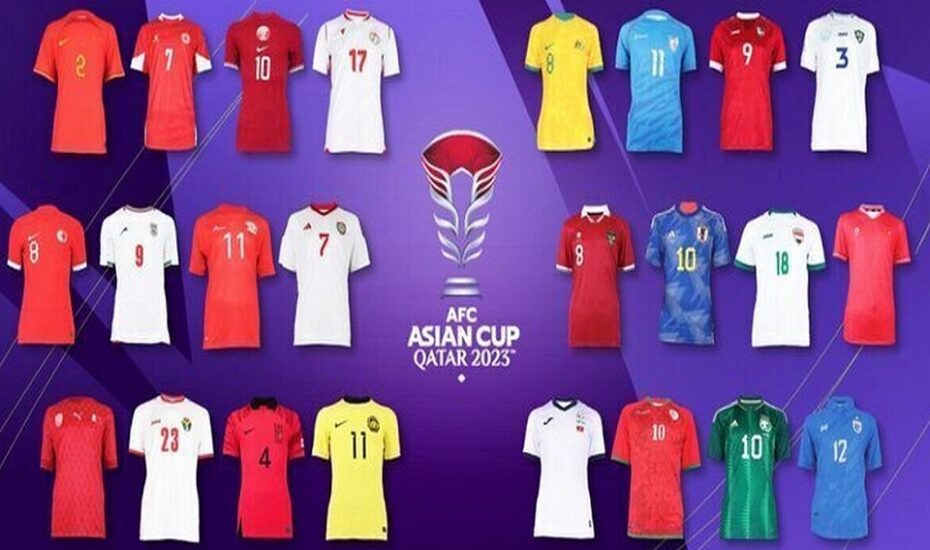 AFC لباس تیم‌های جام ملت‌های آسیا