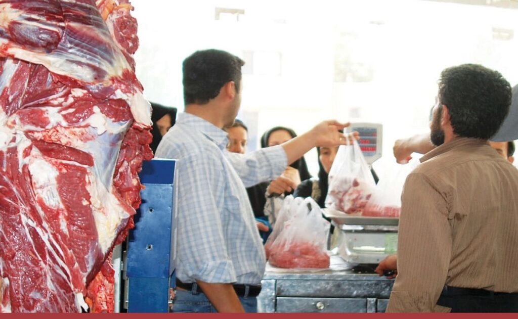 مصرف سرانه گوشت قرمز کارگران