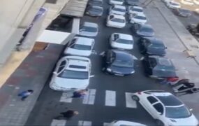 راننده عصبانی خودرو خیابان