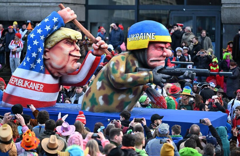 ساخت ماکتی منتقدانه از مواضع ترامپ در قبال جنگ اوکراین