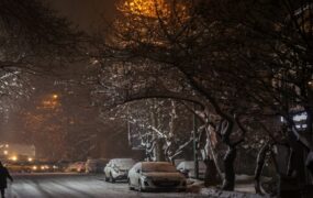 بارش برف در شمال تهران