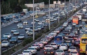 ترافیک سنگین آزادراه قزوین- کرج- تهران