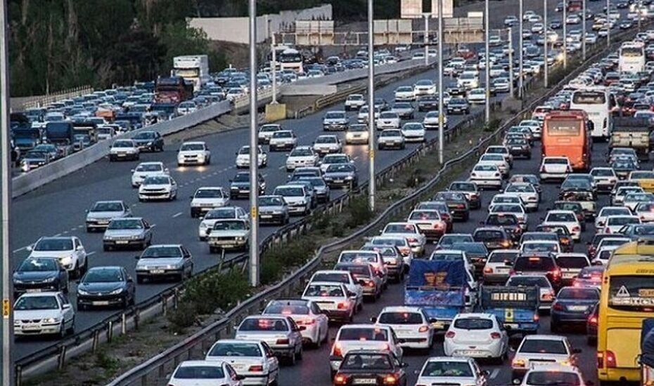 ترافیک سنگین آزادراه قزوین- کرج- تهران