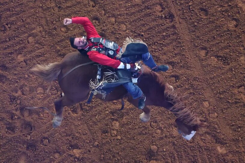 مسابقات سوار شدن بر اسب های وحشی 