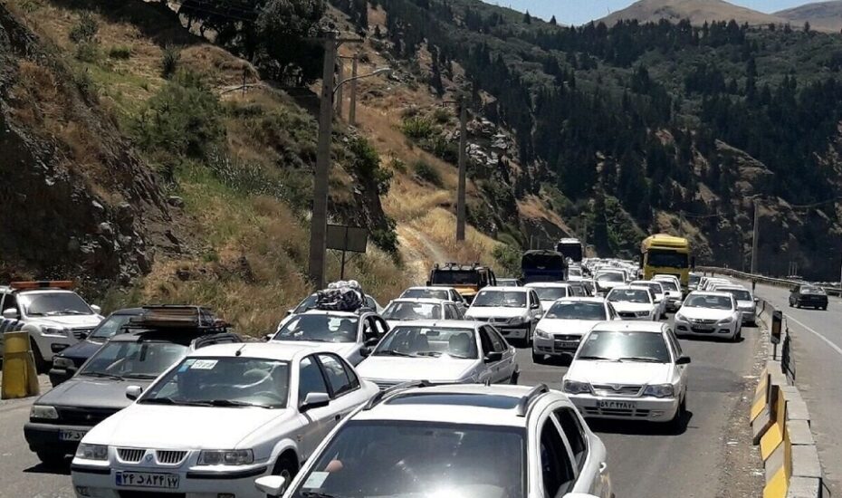 ترافیک سنگین در محور کندوان