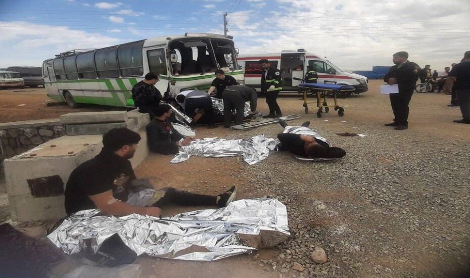 حادثه اتوبوس جاده امام رضا