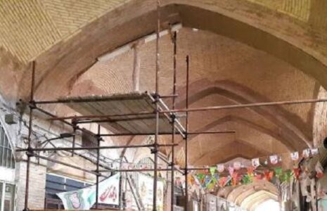 ریزش سقف بازارچه تاریخی حسن‌آباد