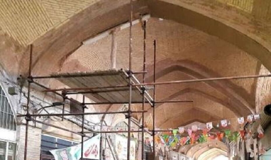 ریزش سقف بازارچه تاریخی حسن‌آباد