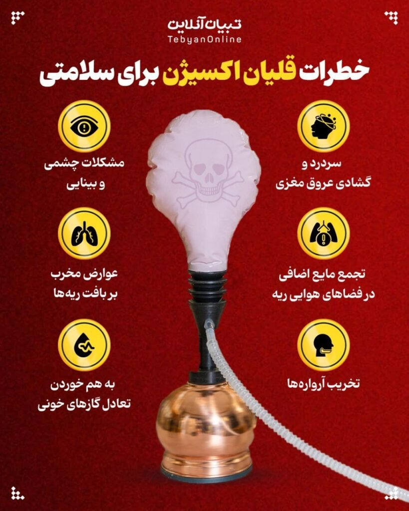 مضرات قلیان اکسیژن