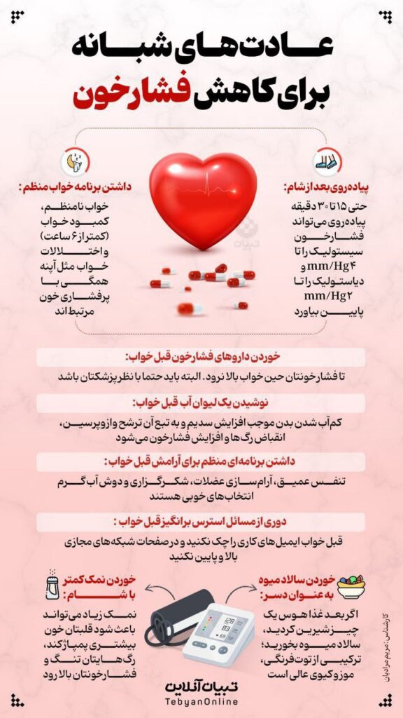  کاهش فشار خون