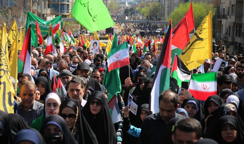 دیدنی های امروز؛ مراسم روز جهانی قدس از کشمیر تا لندن راهپیمایی بزرگ روز جهانی قدس در کشمیر هند